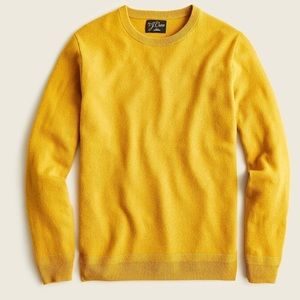 J. Crew | Sweaters | J Crew Cashmere Crewneck Sweater Gold Men | Poshmark